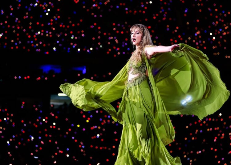 Taylor Swift performs her "Eras Tour" in Rio de Janeiro, Brazil, on Nov. 17. During that show, Ana Clara Benevides Machado collapsed in the crowd and died.