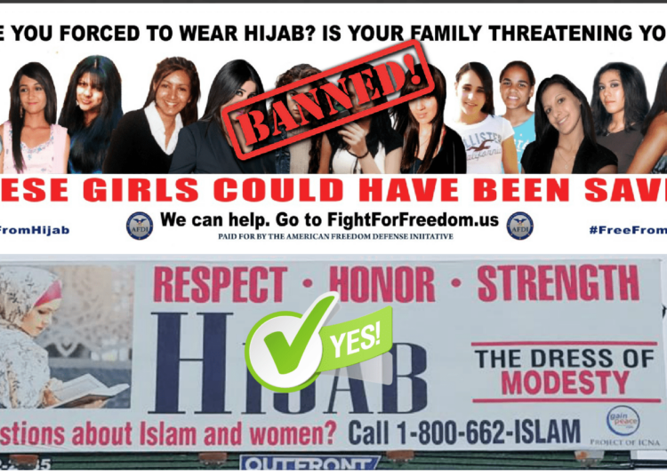 Dallas' biggest billboard company refuses to run public service ad to help at-risk Muslim girls while running ads promoting hijab and "honor"