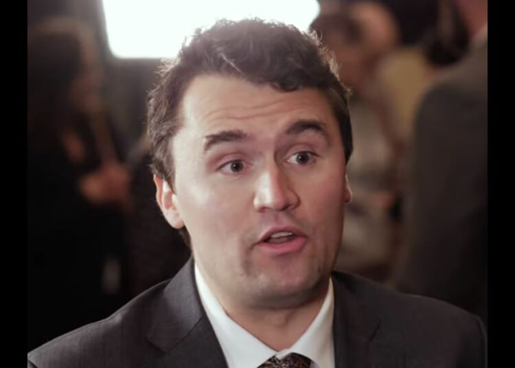 Charlie Kirk is interviewed at the AmericaFest conference in Phoenix.