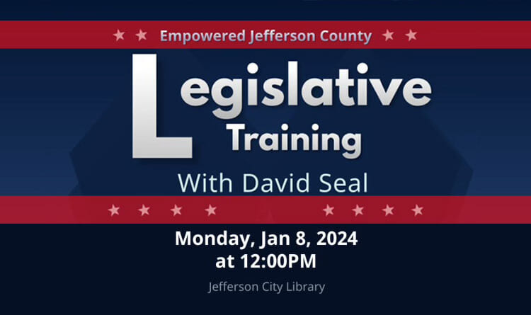 Free Tennessee Legislative Training Coming Up In Jefferson City On January 8th