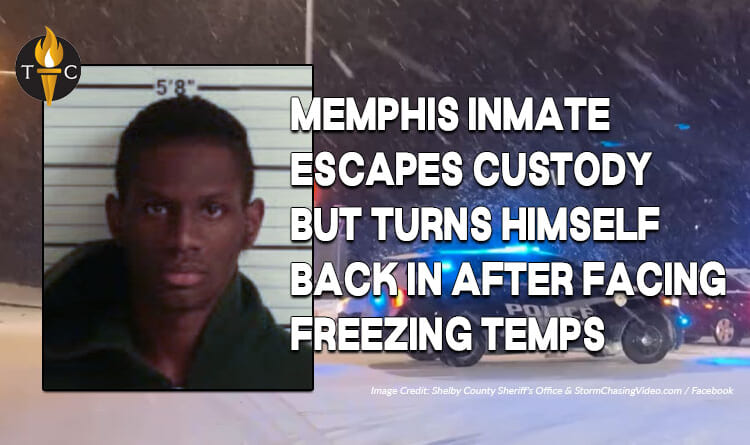 Memphis Inmate Escapes Custody But Turns Himself Back In After Facing Freezing Temps