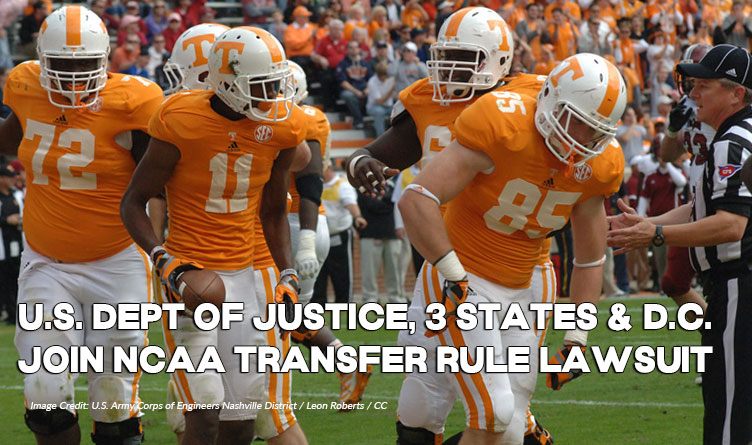 U.S. Dept Of Justice, 3 States & D.C. Join NCAA Transfer Rule Lawsuit