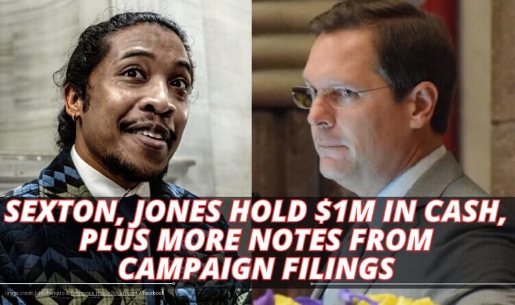 Sexton, Jones Hold $1M In Cash, Plus More Notes From Campaign Filings