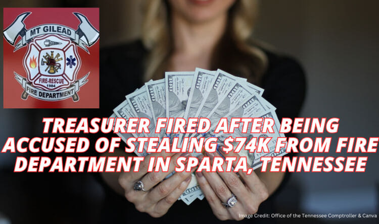 Treasurer Fired After Being Accused Of Stealing $74K From Fire Department In Sparta, Tennessee