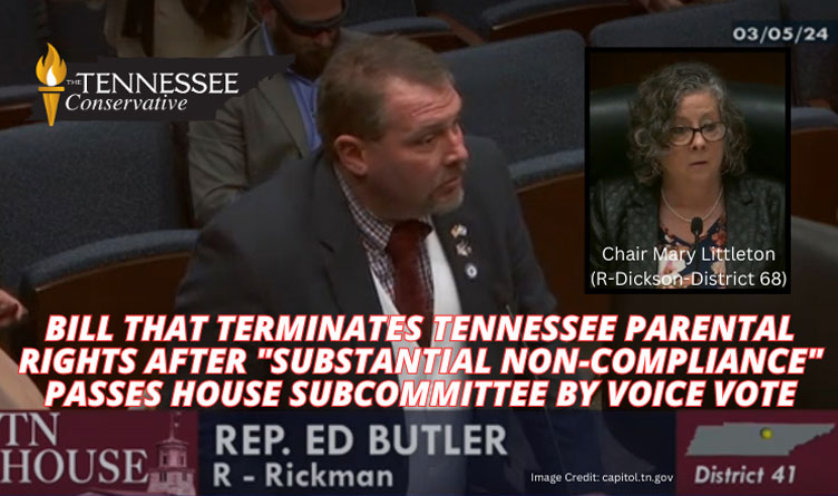 Bill That Terminates Tennessee Parental Rights After "Substantial Non-Compliance" Passes House Subcommittee By Voice Vote