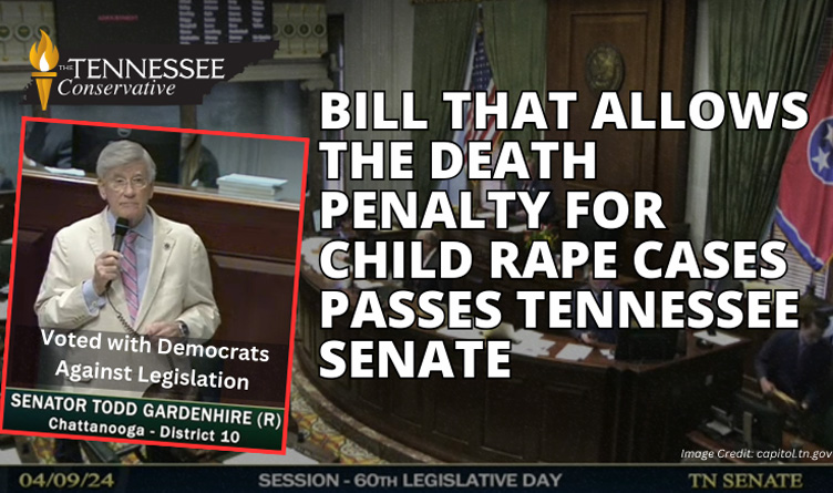 Bill That Allows The Death Penalty For Child Rape Cases Passes Tennessee Senate