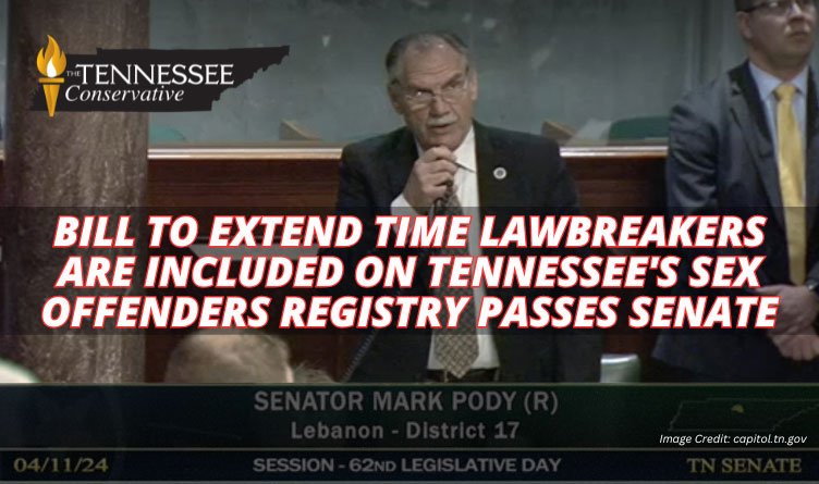 Bill To Extend Time Lawbreakers Are Included On Tennessee's Sex Offenders Registry Passes Senate