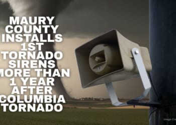 Maury County Installs 1st Tornado Sirens More Than 1 Year After Columbia Tornado