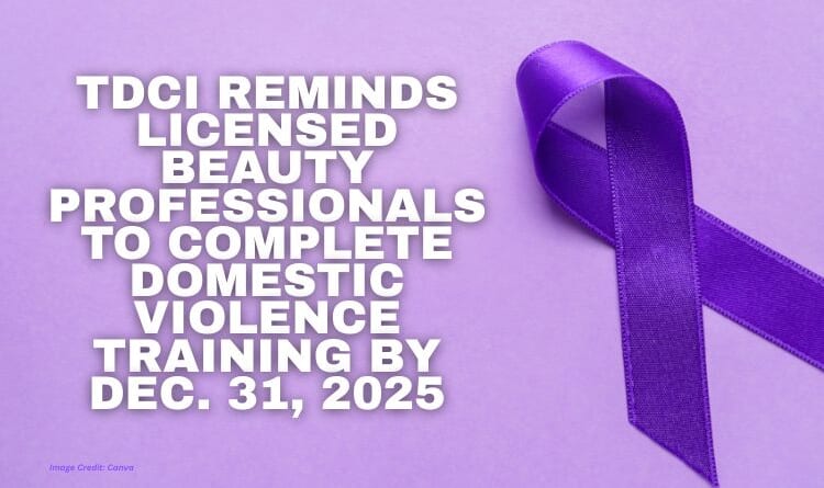 TDCI Reminds Licensed Beauty Professionals To Complete Domestic Violence Training By Dec. 31, 2025