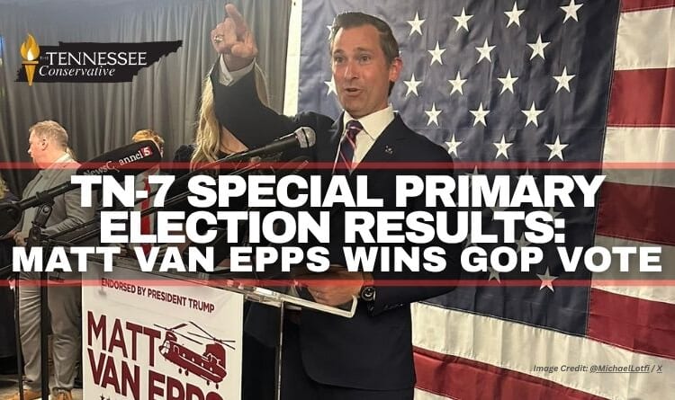 TN-7 Special Primary Election Results: Matt Van Epps Wins GOP Vote