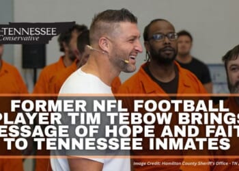 Former NFL Football Player Tim Tebow Brings Message Of Hope And Faith To Tennessee Inmates