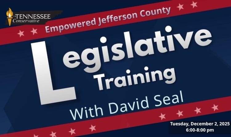 Free Tennessee Legislative Training Coming Up In Jefferson City On December 2nd