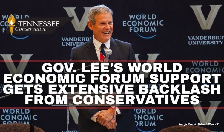 Gov. Lee's World Economic Forum Support Gets Extensive Backlash from Conservatives
