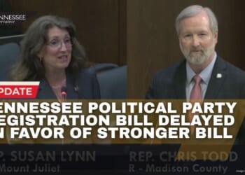 UPDATE: Tennessee Political Party Registration Bill Delayed In Favor Of Stronger Bill