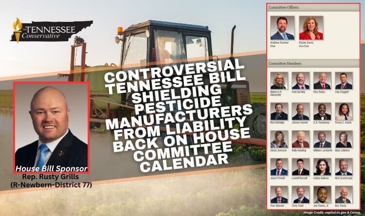 Controversial Tennessee Bill Shielding Pesticide Manufacturers From Liability Back On House Committee Calendar