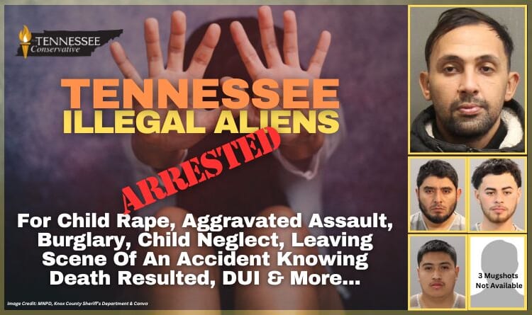 Tennessee Illegal Aliens Arrested For Child Rape, Aggravated Assault, Burglary, Child Neglect, Leaving Scene Of An Accident Knowing Death Resulted, DUI & More...