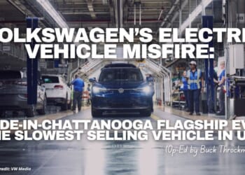 Volkswagen’s Electric Vehicle Misfire: Its Made-In-Chattanooga Flagship EV Is The Slowest Selling Vehicle In The United States (Op-Ed by Buck Throckmorton)