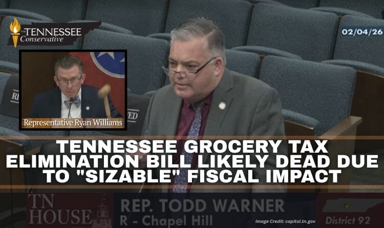 Tennessee Grocery Tax Elimination Bill Likely Dead Due To "Sizable" Fiscal Impact
