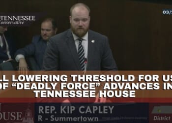 Bill Lowering Threshold For Use Of “Deadly Force” Advances In Tennessee House