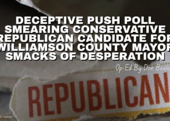 Deceptive Push Poll Smearing Conservative Republican Candidate For Williamson County Mayor Smacks Of Desperation