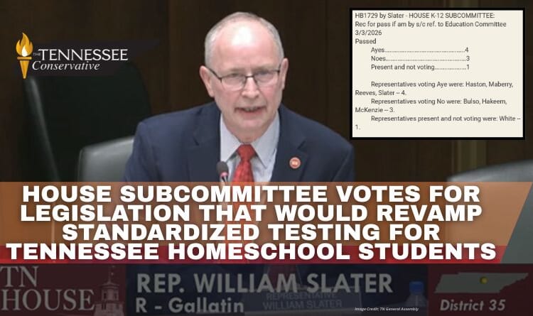House Subcommittee Votes For Legislation That Would Revamp Standardized Testing For Tennessee Homeschool Students