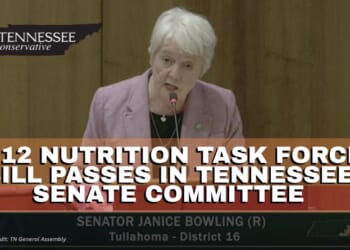 K-12 Nutrition Task Force Bill Passes In Tennessee Senate Committee The Tennessee Conservative [By Paula Gomes] – Legislation that would establish a special task force to evaluate the prevalence of ultra-processed foods (UPF) and other harmful substances in public school meal programs and their potential health effects of students passed in the Senate Education Committee unanimously on Wednesday.