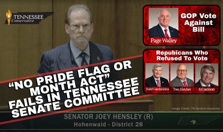“No Pride Flag or Month Act” Fails in Tennessee Senate Committee