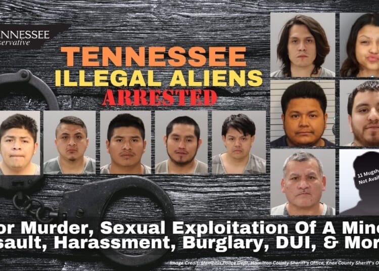 Tennessee Illegal Aliens Arrested For Murder, Sexual Exploitation Of A Minor, Assault, Harassment, Burglary, DUI, & More...