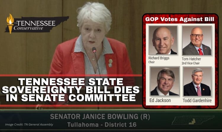 Tennessee State Sovereignty Bill Dies In Senate Committee