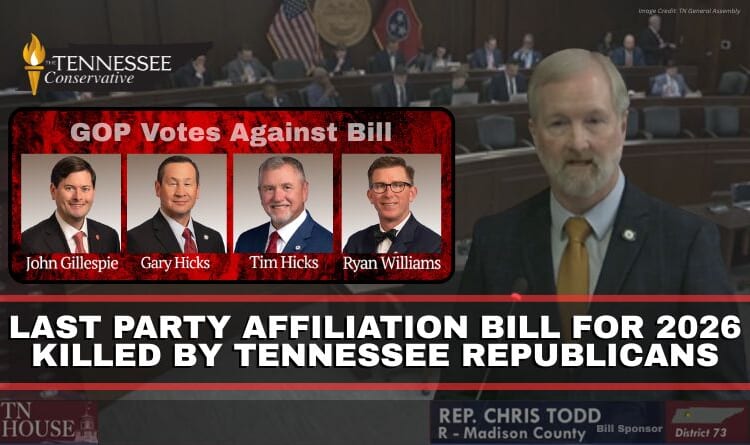 Last Party Affiliation Bill For 2026 Killed By Tennessee Republicans