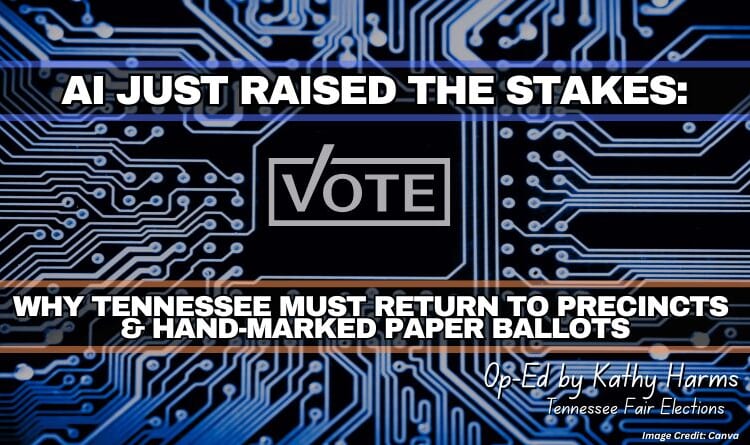 AI Just Raised The Stakes: Why Tennessee Must Return To Precincts & Hand-Marked Paper Ballots (Op-Ed By Kathy Harms)