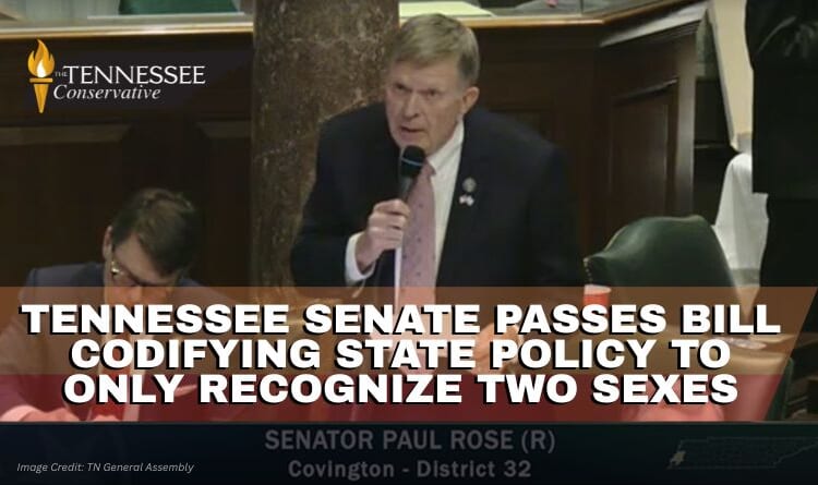 Tennessee Senate Passes Bill Codifying State Policy To Only Recognize Two Sexes