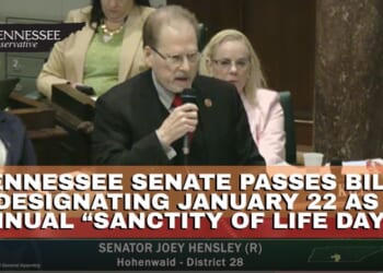 Tennessee Senate Passes Bill Designating January 22 As Annual “Sanctity Of Life Day”