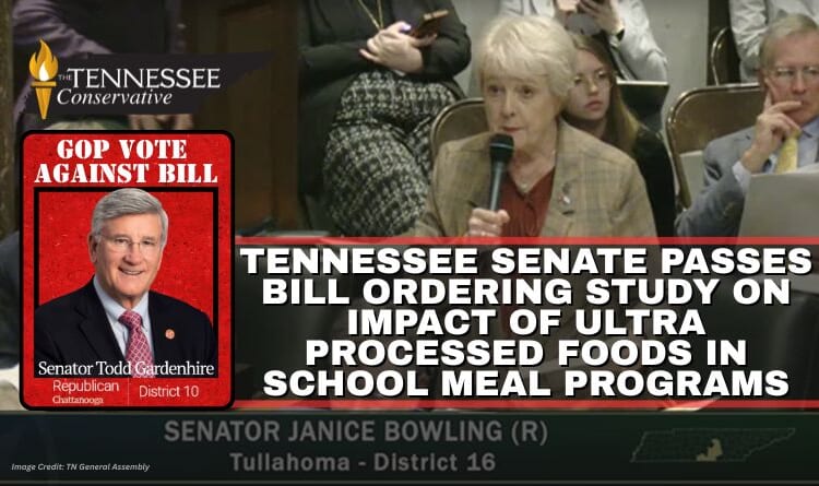 Tennessee Senate Passes Bill Ordering Study On Impact Of Ultra Processed Foods In School Meal Programs