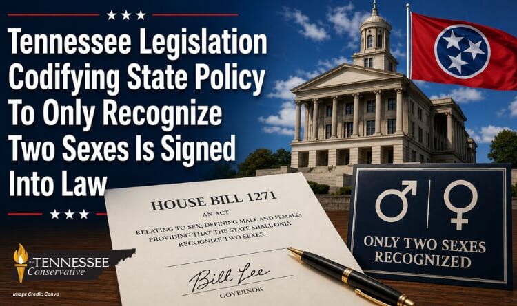 Tennessee Legislation Codifying State Policy To Only Recognize Two Sexes Is Signed Into Law
