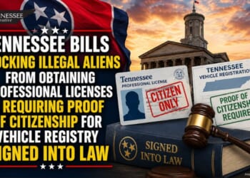 Tennessee Bills Blocking Illegal Aliens From Obtaining Professional Licenses & Requiring Proof Of Citizenship For Vehicle Registry Signed Into Law