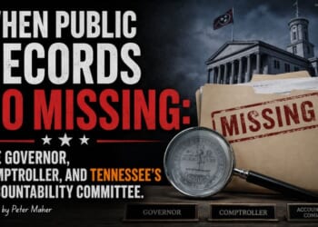 When Public Records Go Missing: The Governor, Comptroller, and Tennessee's Accountability Committee (Op-Ed By Peter Maher)