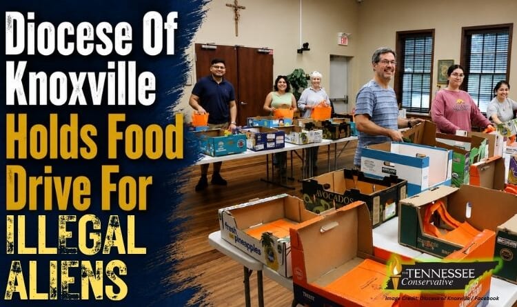 Diocese Of Knoxville Holds Food Drive For Illegal Aliens