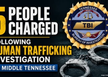 5 People Charged Following Human Trafficking Investigation In Middle Tennessee