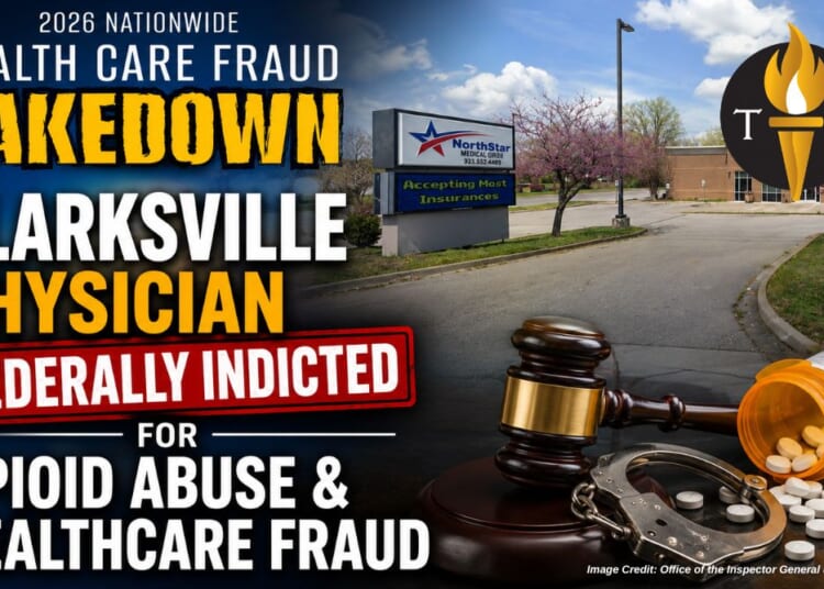 Clarksville Physician Federally Indicted For Opioid Abuse & Healthcare Fraud