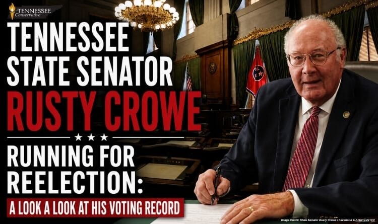 Tennessee State Senator Rusty Crowe Running For Reelection: A Look A Look At His Voting Record