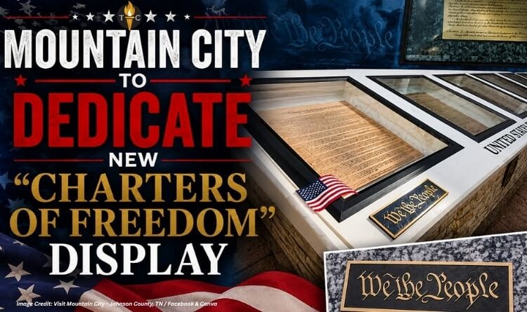 Mountain City To Dedicate New “Charters of Freedom” Display