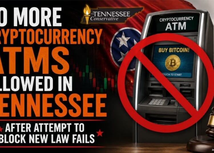 No More Cryptocurrency ATMs Allowed In Tennessee After Attempt To Block New Law Fails