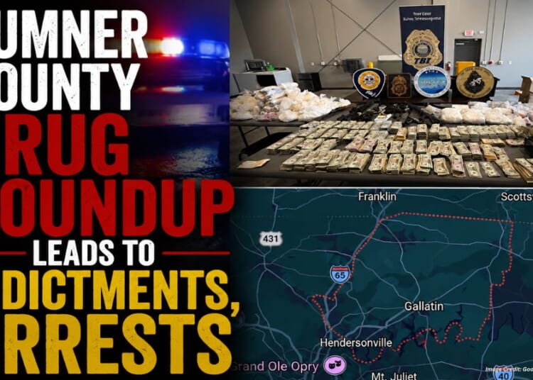 Sumner County Drug Roundup Leads To Indictments, Arrests