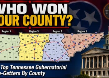 Who Won Your County? The Top Tennessee Gubernatorial Vote-Getters By County