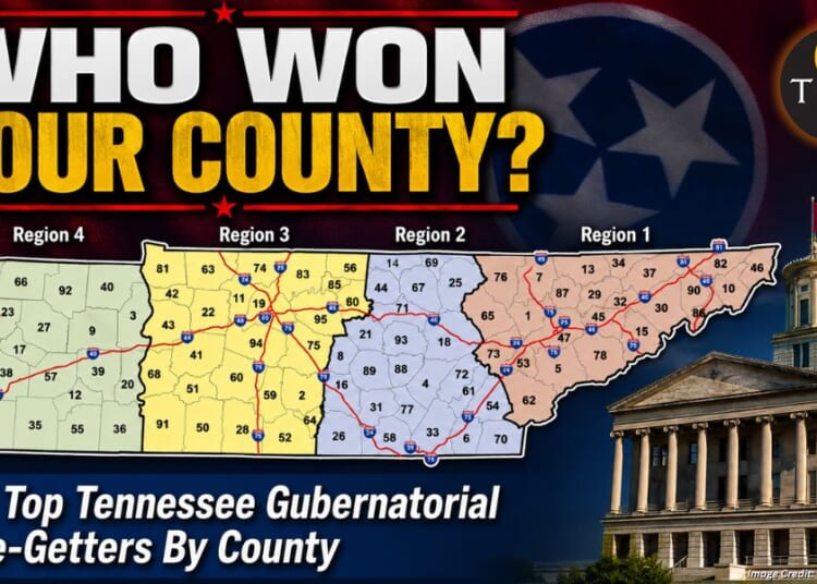 Who Won Your County? The Top Tennessee Gubernatorial Vote-Getters By County