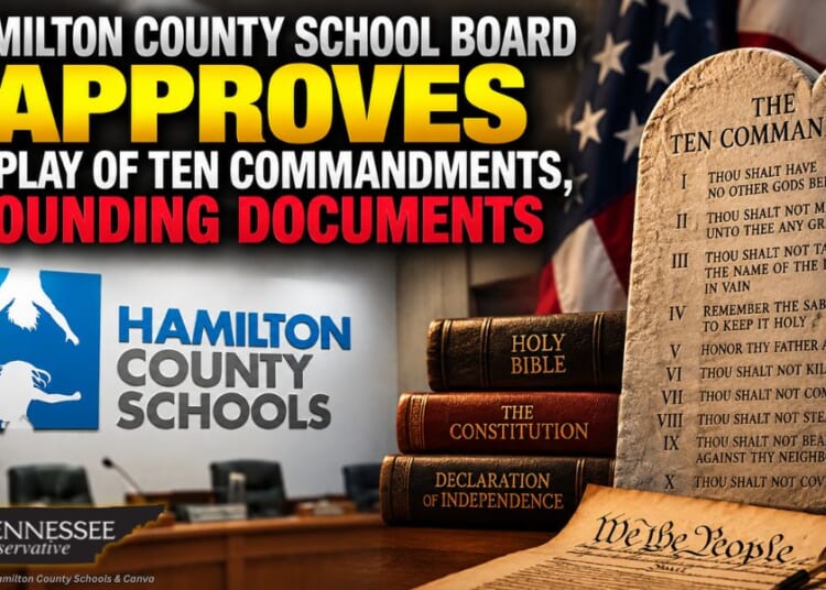 Hamilton County School Board Approves Display Of Ten Commandments, Founding Documents