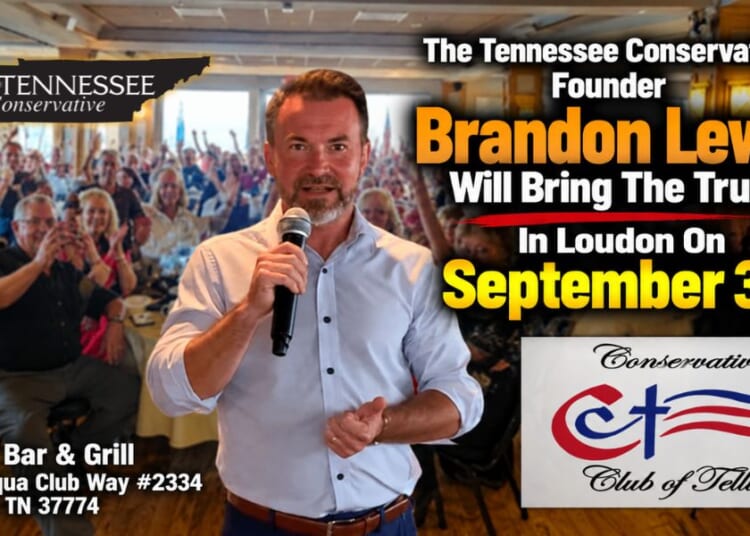 The Tennessee Conservative Founder Brandon Lewis Will Bring The Truth In Loudon On September 30th