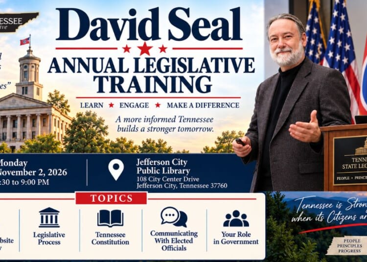 David Seal To Host Annual Legislative Training In Jefferson City