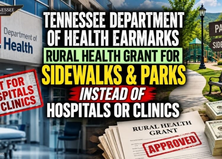 Tennessee Department Of Health Earmarks Rural Health Grant For Sidewalks & Parks Instead Of Hospitals Or Clinics